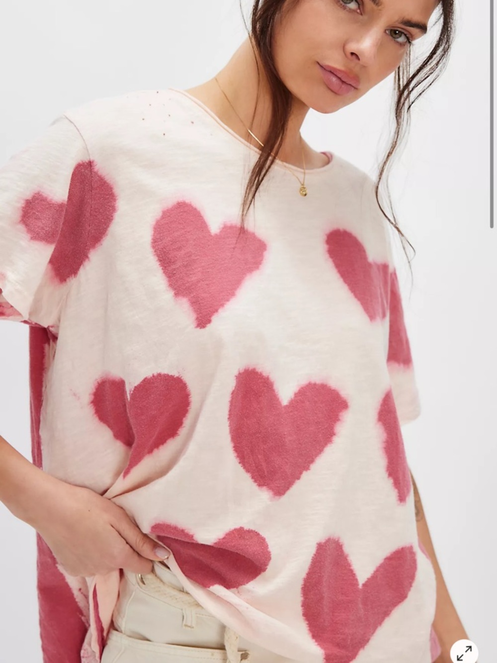 Magnolia Pearl T-Shirt Faded Heart, NWT